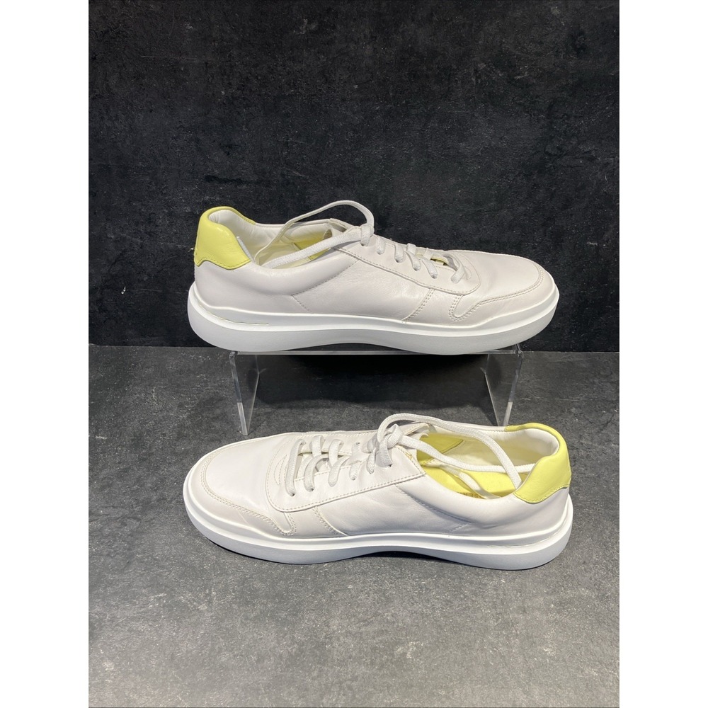 Womens Cole Haan Size 9B Grand Series Sneakers White and Lime Green - Picture 2 of 14